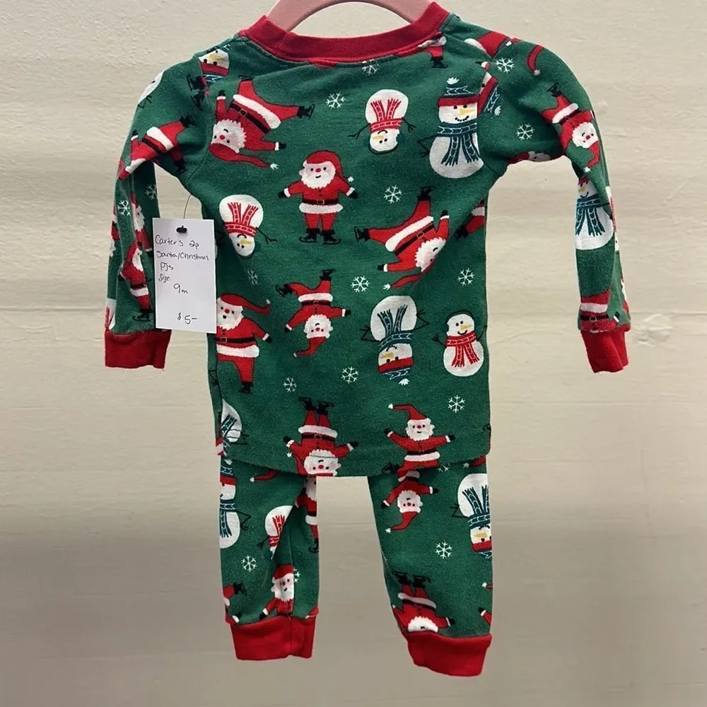 Carters‎ Santa 2pc Pjs 9m